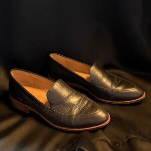 Madewell Black Leather Frances Loafers